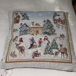 Caldeira Crosstitch Christmas stitched pillows
